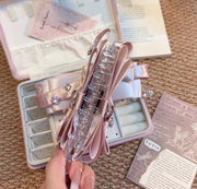 Blush Reverie Bow Claw Clip - 1
