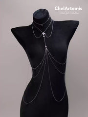 Rosy Heart Chain Set - 4
