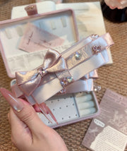 Blush Reverie Bow Claw Clip