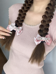 Sweetheart Bow Hair Clip - 2
